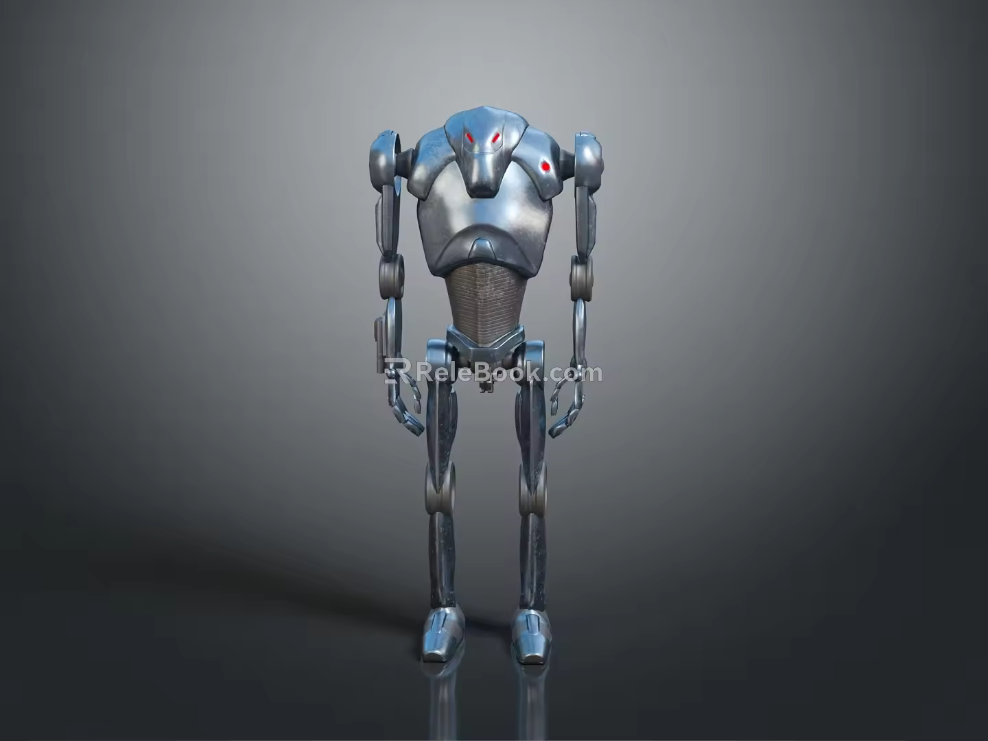 Robot Assistant Small Robot Butler Robot Butler Figure Game Figure 3d model