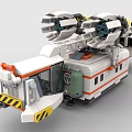 LEGO toy building blocks spaceship sci-fi spaceship spacecraft 3d model