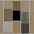 Stylish Window Blinds With Various Designs And Natural Wood Tones For Home Decoration
