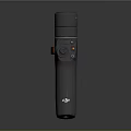 Gray Kitchen Appliance With Control Buttons On Dark Background Surface