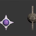 Decorative Household Accessories Two Intricate Metallic Wands With Carved Patterns And Gemstone Accents