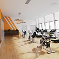 Modern Gym 3d model