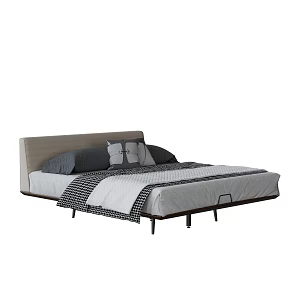Modern Double Bed 3d model