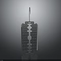 Essential Stainless Steel Razor Blade With Perforated Grid Design For Daily Use