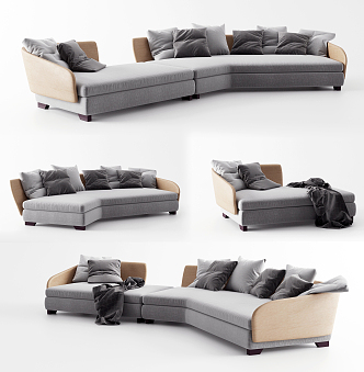 Modern Combination Sofa 3d model