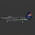 Gray Fighter Airplane Model With Mounted Missiles And Military Markings
