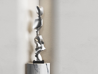 Modern abstract sculpture 3d model