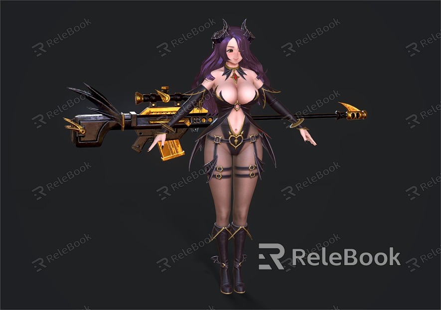 Women Game Characters Anime Characters model