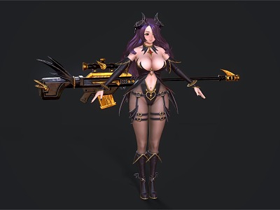 Women Game Characters Anime Characters model