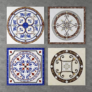 Jianou ceramic tile floor mosaic tile 3d model