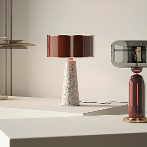 Table lamp combination 3d model