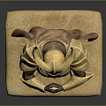 Mythical Warrior Statue With Horned Helmet Armor And Sword On Base