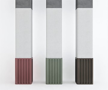 Modern Column Slab Column 3d model