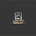 Heavy Duty Industrial Skid Steer Utility Vehicle With Crawler Tracks And Front Bucket