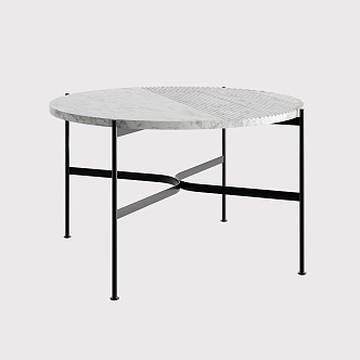 Modern coffee table side table 3d model