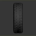 Stylish Car Tire Featuring Mercedes Logo And White Black Rim Design