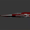 Futuristic Pink And White Spaceship Model With Sleek Design And Dual Engines