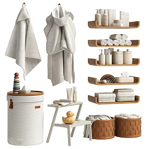Modern toiletries 3d model