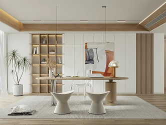 Modern study 3d model