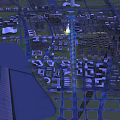 Birds Eye View Urban Planning With City Layout Buildings Road Network And Waterfront