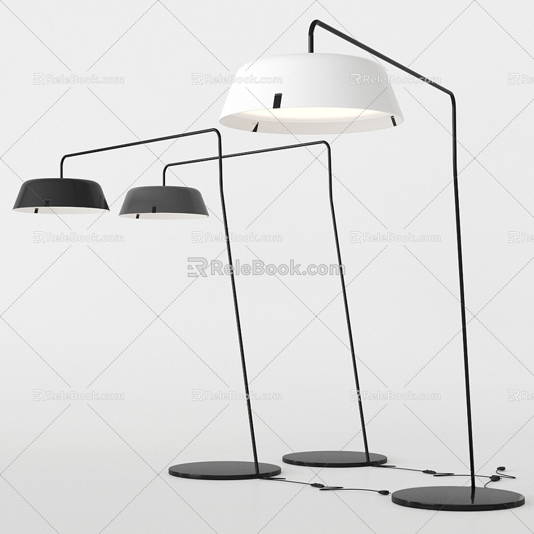 Floor Lamp Fishing Lamp 3d model