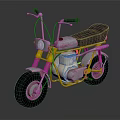 Vintage Yellow Motorcycle With Black Seat Silver Engine And Classic Wheels