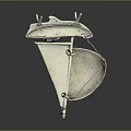Modern Silver Metal Furniture Part With Structural Design And Smooth Finish