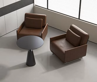 Modern Negotiation Table and Chair Leisure Table and Chair 3d model