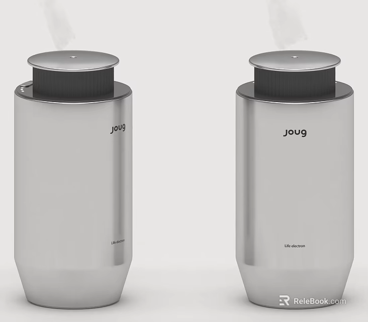 Two Silver Smart Joug Machines With Modern Design And Functional Features 3d model 