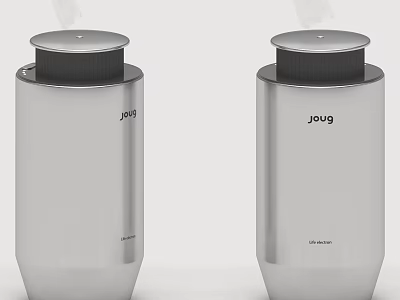 Two Silver Smart Joug Machines With Modern Design And Functional Features 3d model