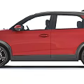 Red SUV Car Exterior Design With Modern Styling And Details