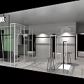 BITS SOUL Clothing Store Modern Open Layout With Metal Display Racks And Lighting