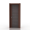 Modern solid wood door interior door door 3d model