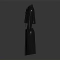 Black Long Sleeve Tie Neck Cropped Top With Pleated Skirt Fashion Outfit