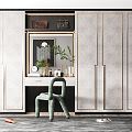 Modern Wardrobe Italian Minimalist Wardrobe 3d model