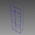 Wooden Wine Cabinet With Glass Doors And Storage Shelves For Home Bar