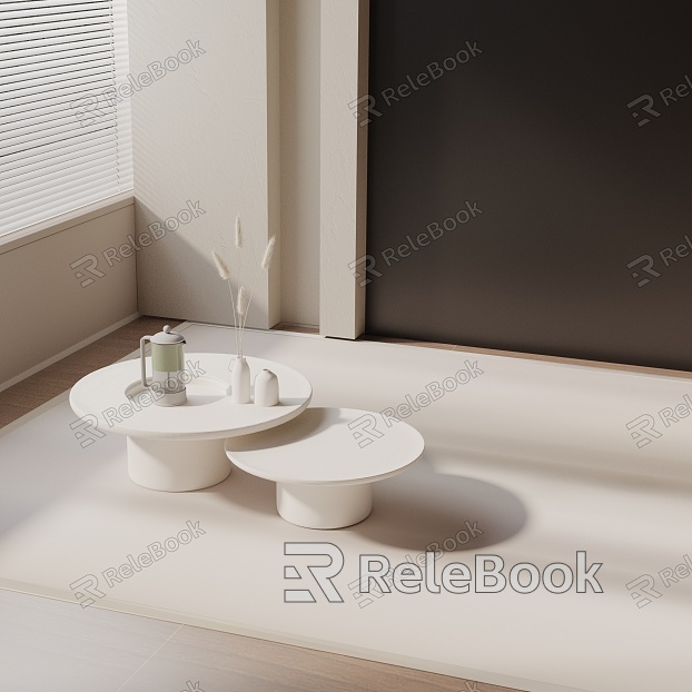 Modern coffee table model