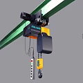 EGLUND Industrial Electric Hoist With Yellow Black Design And Remote Control