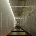Modern Public Office Space Interior With Conference Table Ergonomic Chairs Wooden Doors And Large Windows