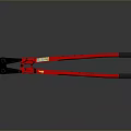 Heavy Duty Red And Black Bolt Cutters With Ergonomic Handle Design