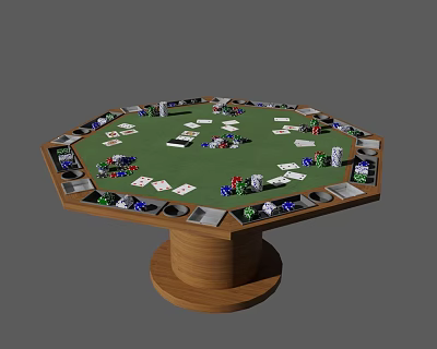 Modern chess table 3d model Modern chess table 3d model