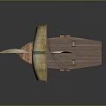 Modern Cartoon Sailing Small Sailing 3d model