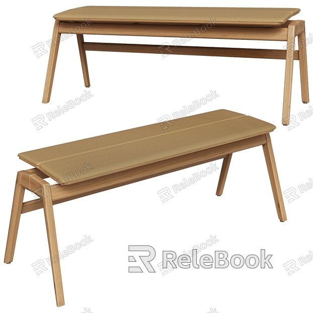 Modern Knekk wooden stool model