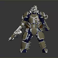 Mech Warrior Mech Soldier Machine Battlearm Mechanical Battlearm Machine Fighter Robot 3d model