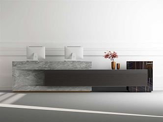 Modern Reception Desk Reception Desk 3d model