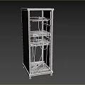 Old Server Data Storage Cloud Server 3d model
