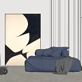 Modern Lazy Sofa Panamanian Sofa 3d model