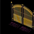 Elegant Wrought Iron Gate Design For Courtyard And Residential Community Entrance