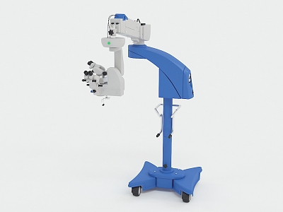 modern surgical microscope 3d model