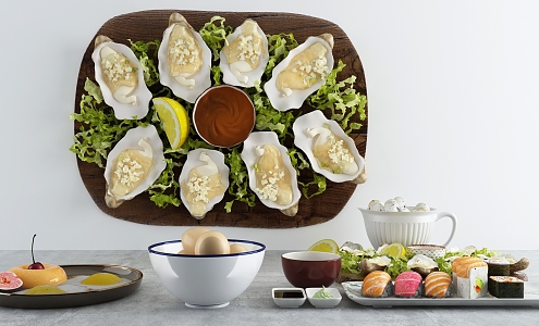 Modern Food Seafood Abalone 3d model